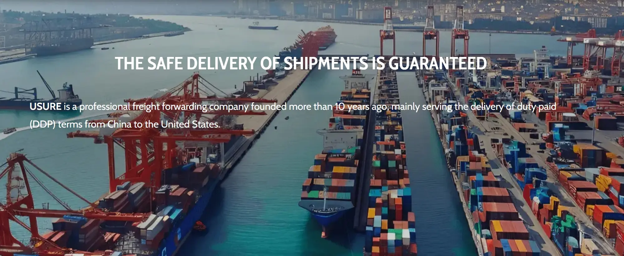 Usure Shipping Co. offers the following services:
